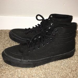 Black high top Vans shoes!!